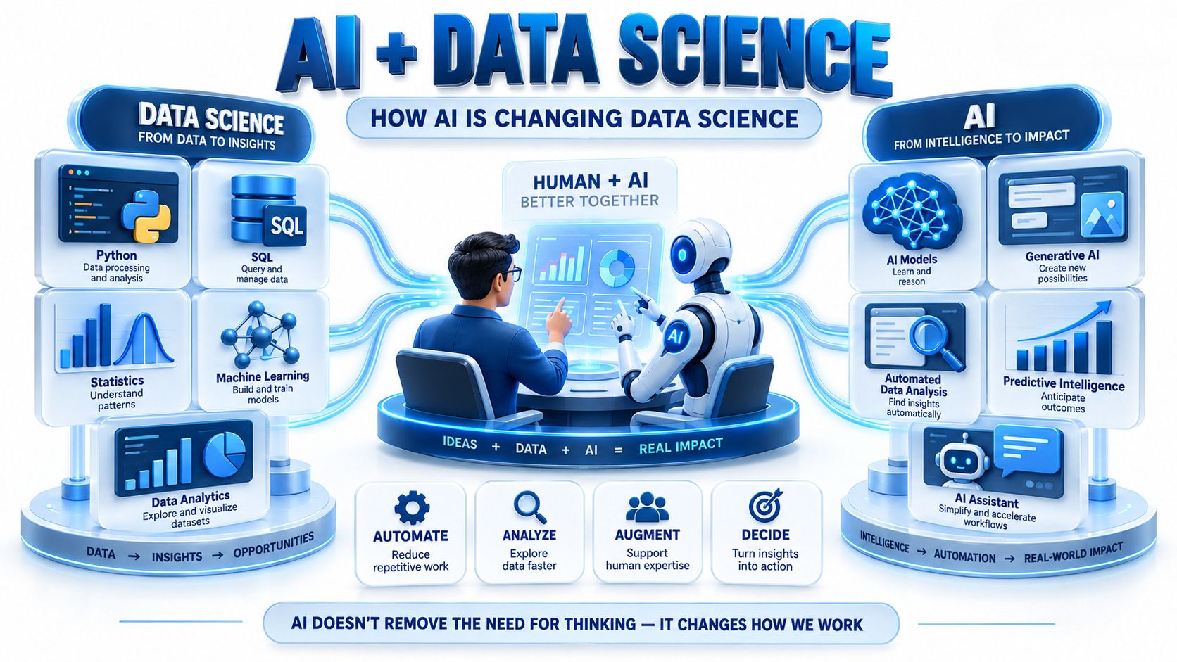Data Science skills roadmap covering Python SQL statistics and machine learning